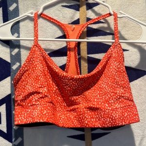 Orange sports bra